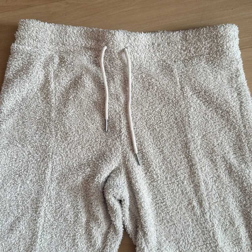 REWASH WOMEN BEIGE TEXTURED POCKETED LONG SLEEVE CREW NECK TOP AND PANTS SIZE XL